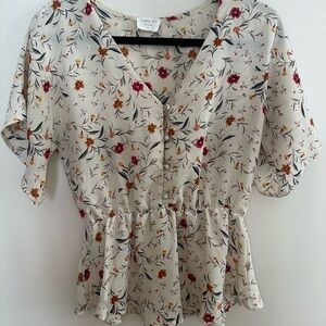 Sienna Sky Cream Floral Blouse